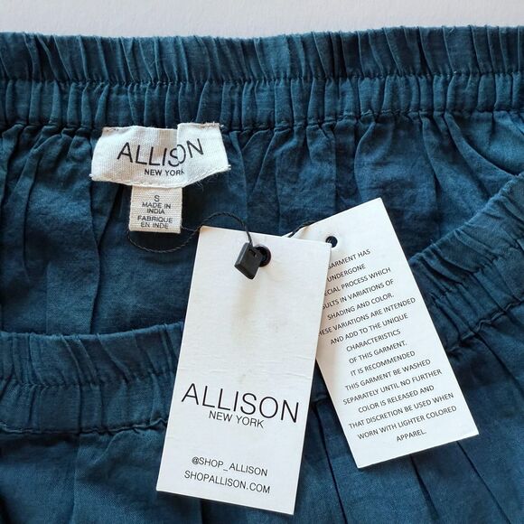 NWT Allison New York Emmie Mini Skirt In Teal Tie Dye Size Small - Picture 7 of 11